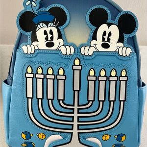 Disney Blue Kids Backpack with Mickey and Minnie